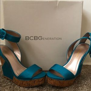 BCBG wedges 5 1/2. New with box.